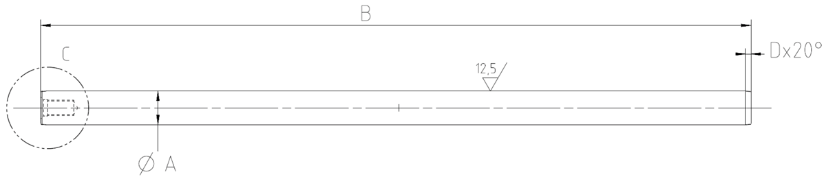 Drawing Hammer Pin shaft Drawing Hammer Pin shaft